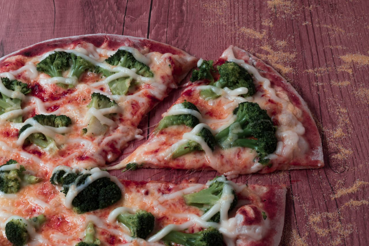 pizza de brocolis